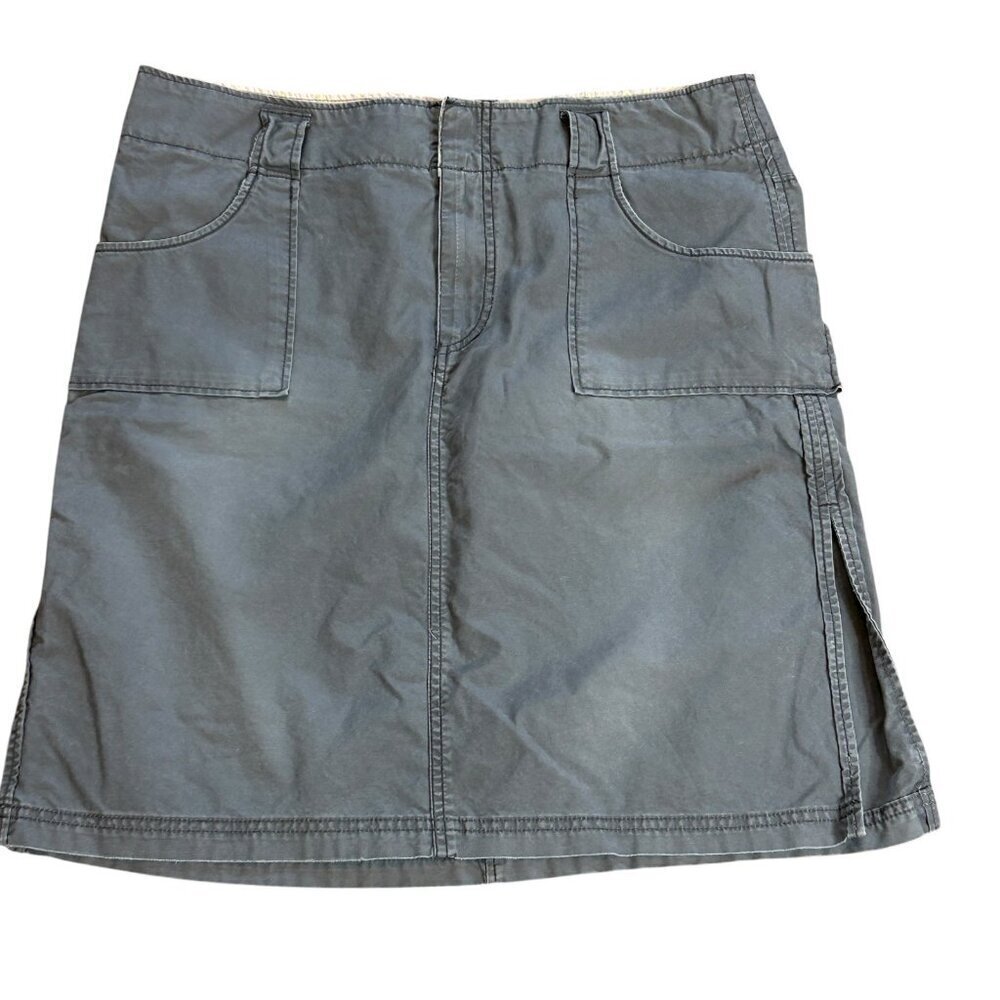 American Eagle Outfitters AEO Gray Jean Style Mini Skirt Size 14